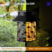 DeskAKBK Solar Lantern Outdoor Lights Garden Hanging Lights For Patio Tree Table Decor Solar Hollow-Out Lights With Handle,Beach Party Supplies